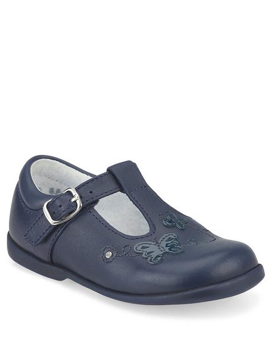 front image of start-rite-girls-sunshine-butterflynbspt-bar-pre-school-shoes-navy-blue-leather