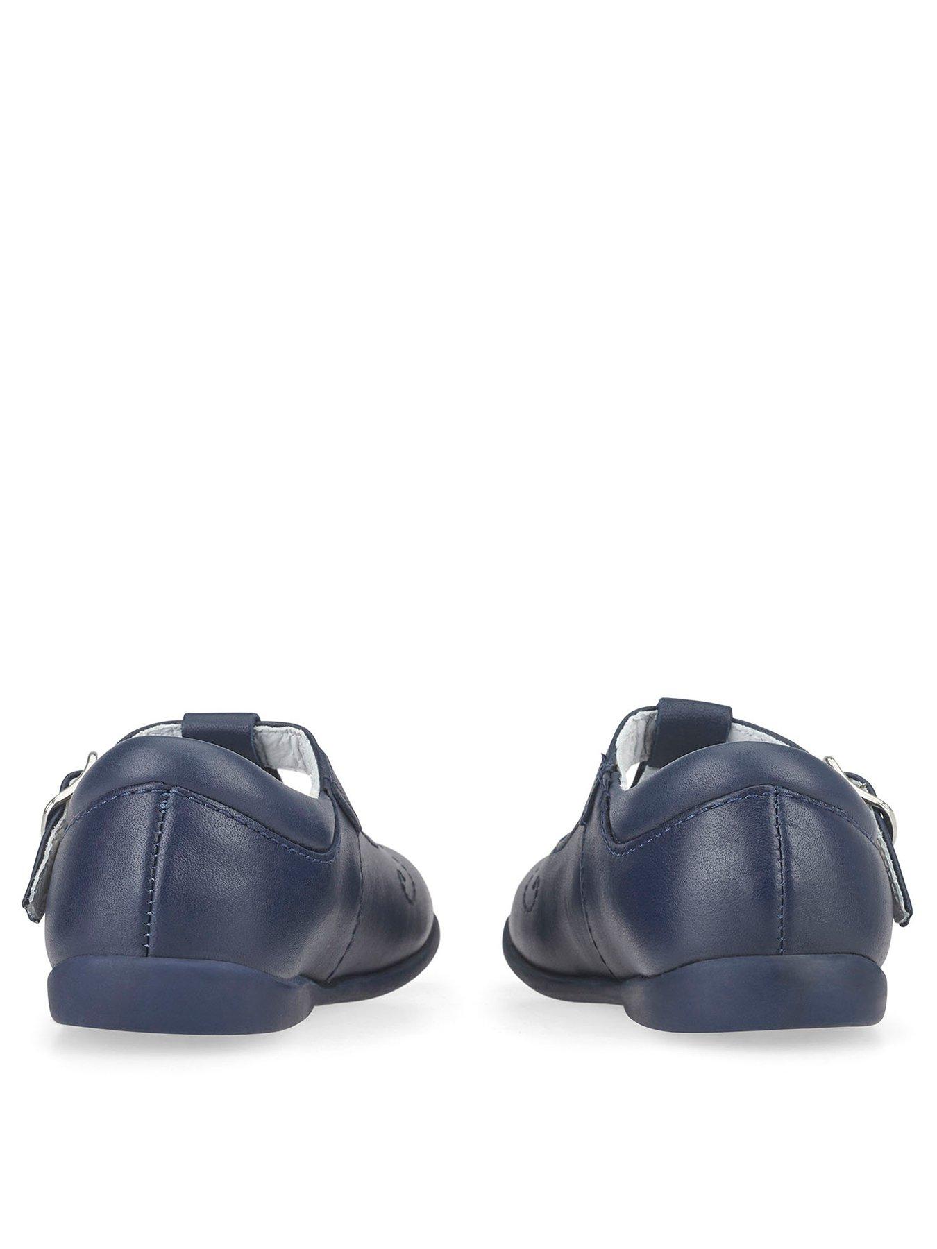 girls navy school shoes