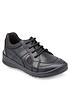  image of start-rite-yo-yonbspleather-lace-up-breathable-boys-school-shoes-black
