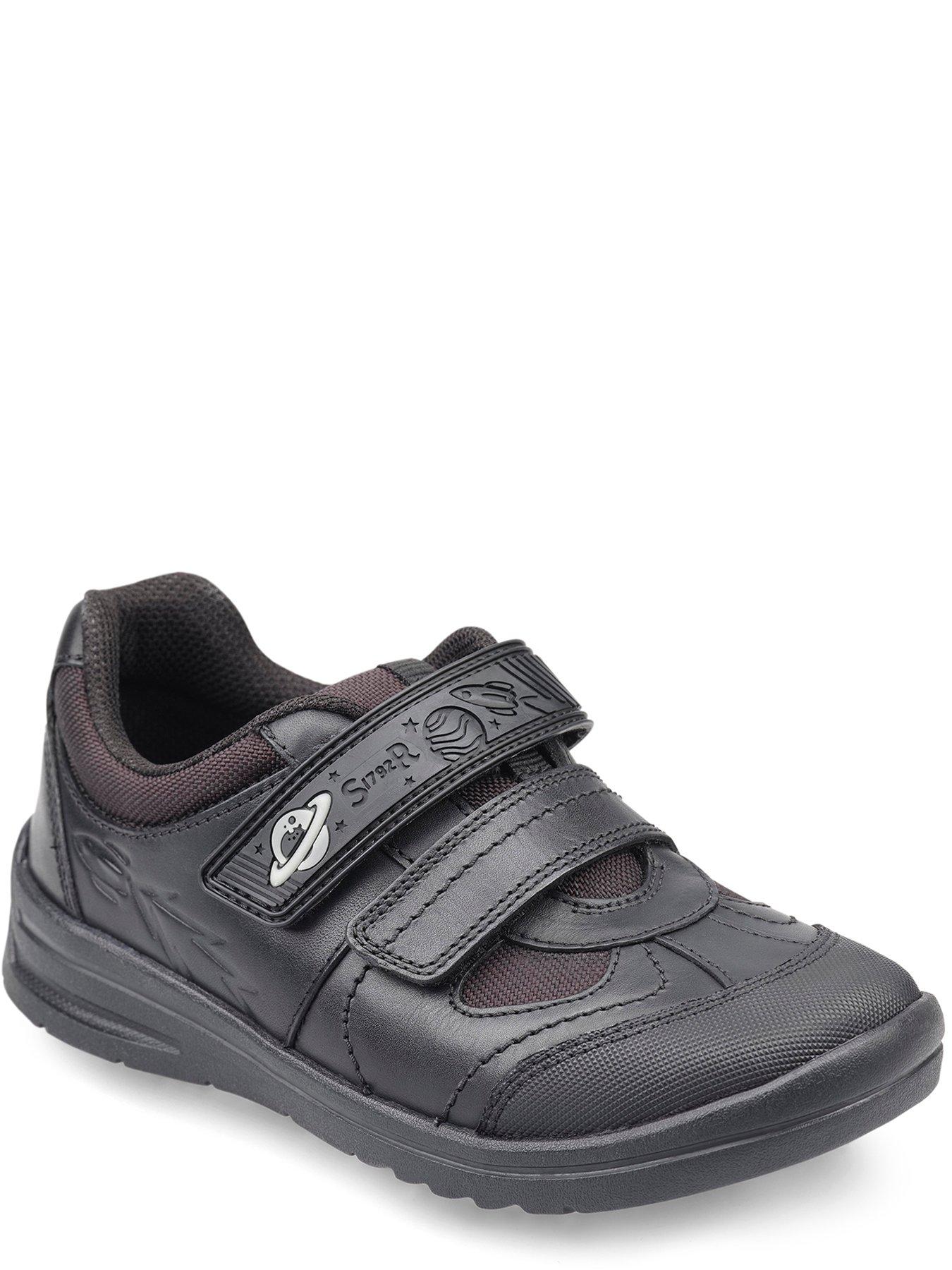 Image 2 of 5 of Start-rite Rocket Boys Space Themed Glow In The Dark&nbsp;Leather School Shoes - Black&nbsp;