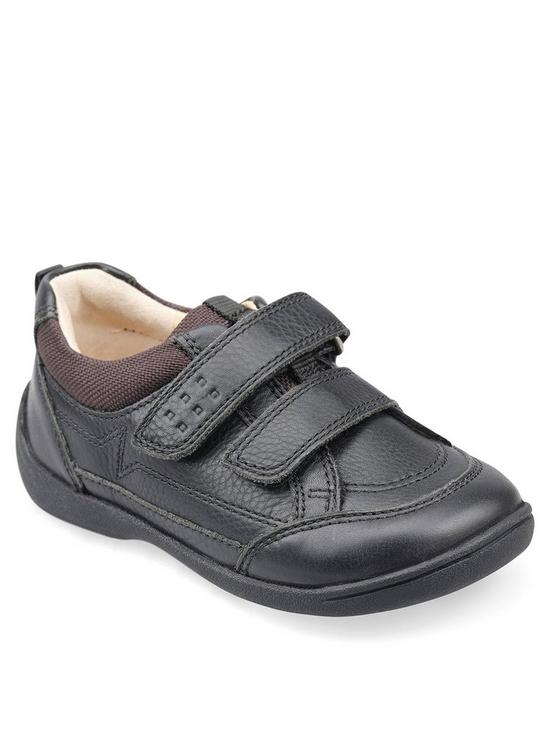 front image of start-rite-boys-zigzagnbspdouble-riptapenbspfirst-school-shoes-black-leather