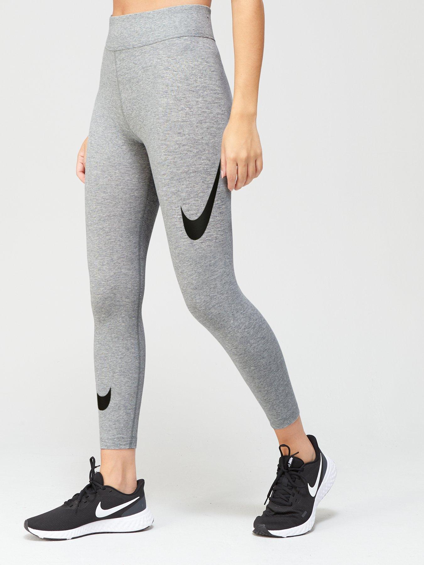 nike grey swoosh leggings