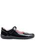  image of start-rite-girls-spiritnbsppatent-leather-mary-jane-school-shoes-with-unicorn-footbed-black