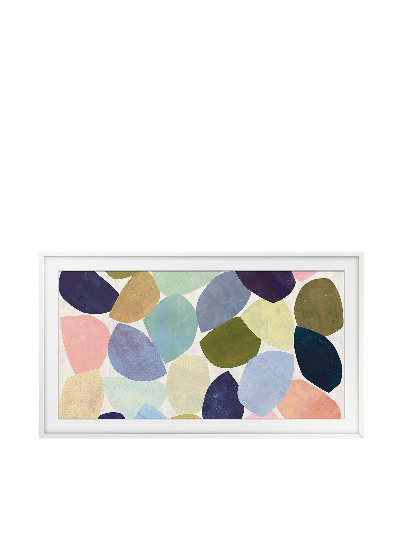 front image of samsung-customisable-white-bezel-for-the-frame-75nbspinch-tv