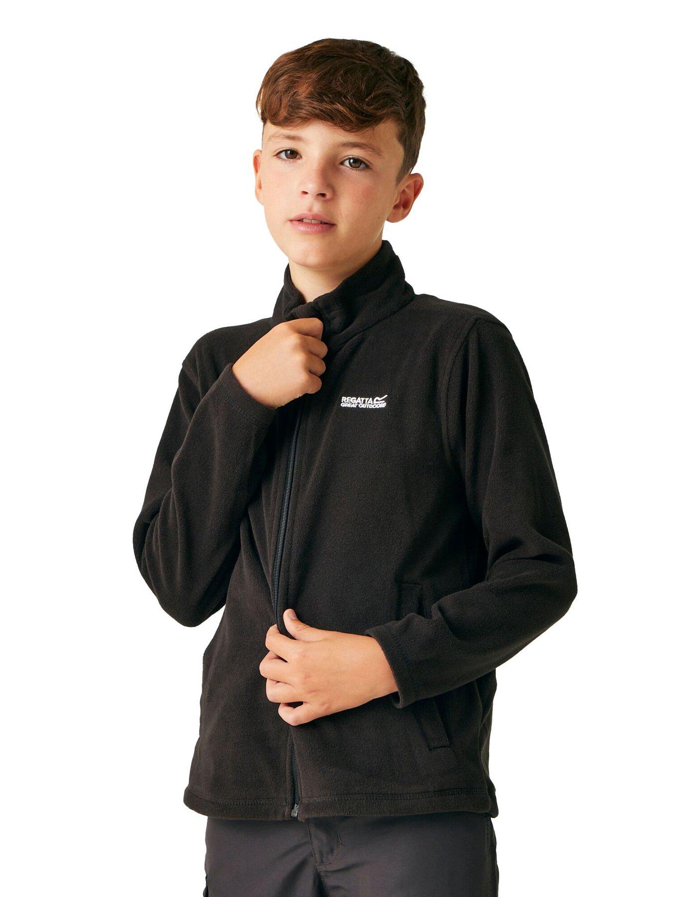undefined Childrens King Ii Zip Front Fleece - Black