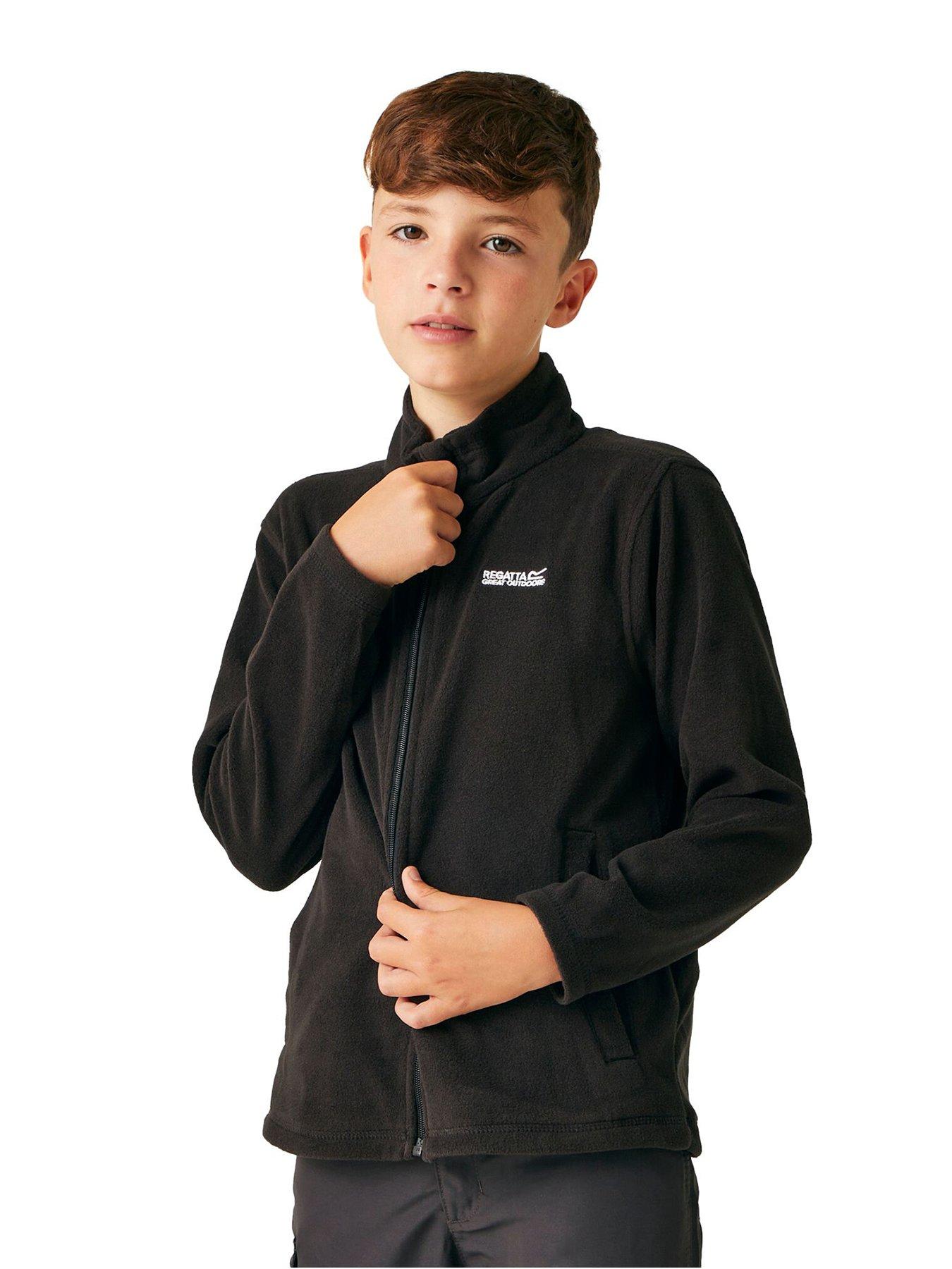 regatta-childrensnbspking-ii-zip-frontnbspfleecenbsp--black
