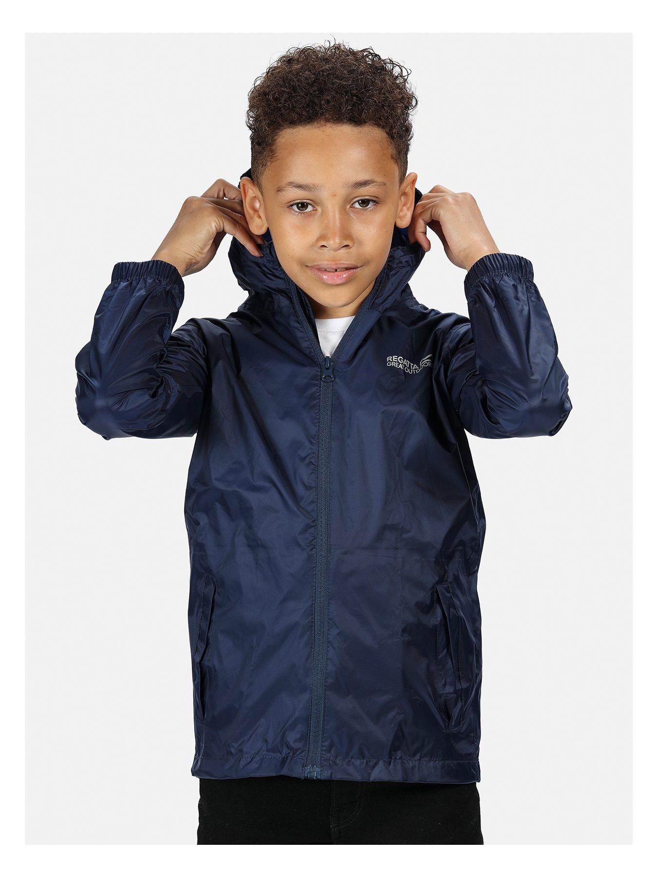 Regatta Lever Kids Lightweight Waterproof Breathable Jacket Yellow Size 13-14