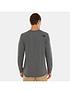 image of the-north-face-long-sleevenbspsimple-dome-t-shirt-medium-grey-heather