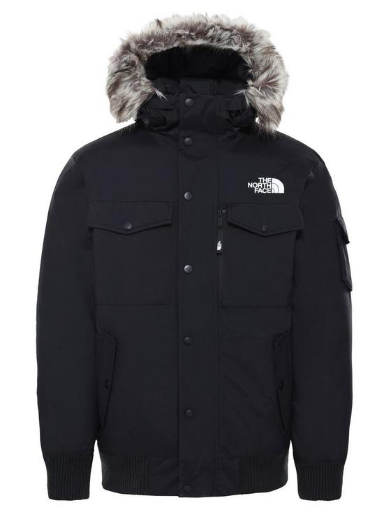 front image of the-north-face-recycled-gotham-jacket-black