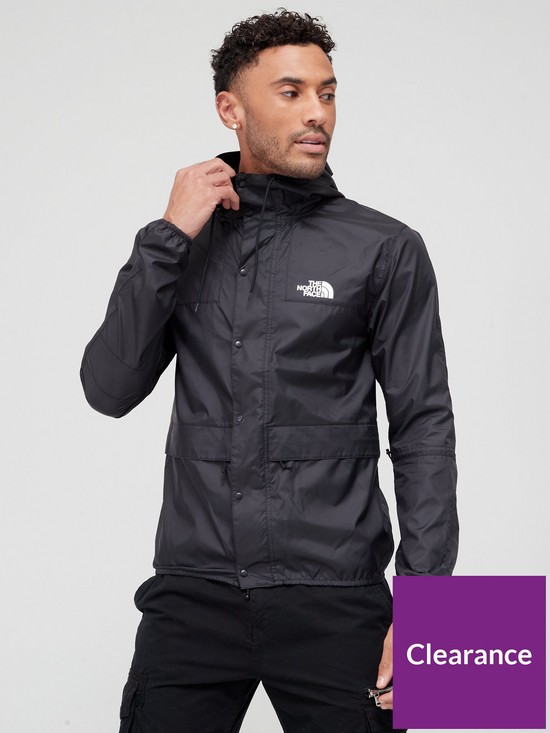 front image of the-north-face-1985-seasonal-mens-lightweight-jacket-black