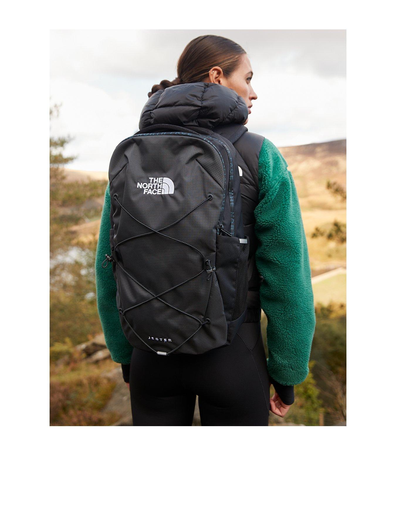 front image of the-north-face-unisex-jester-backpack-black