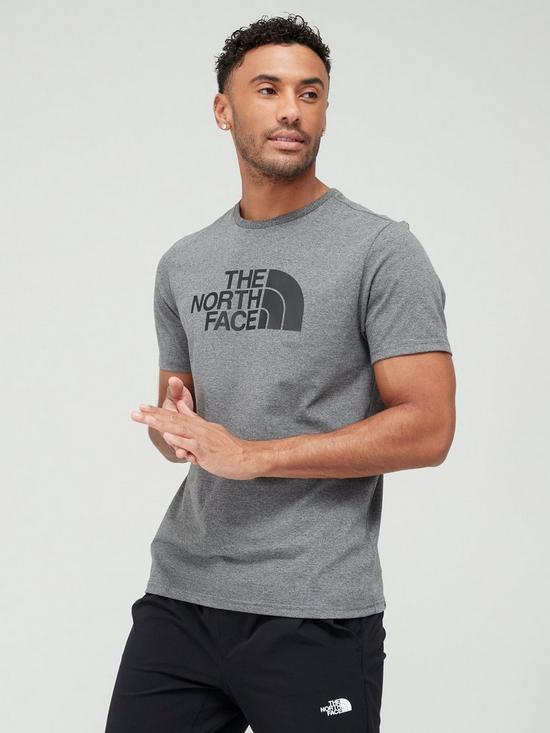 front image of the-north-face-short-sleeve-easy-t-shirt-medium-grey-heather
