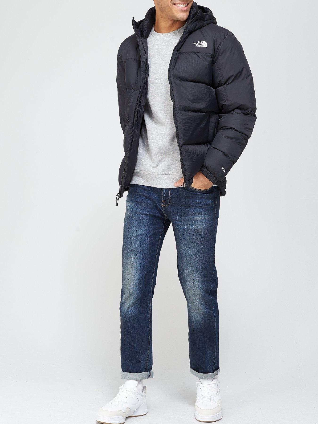 Mens down outlet hooded jacket sale