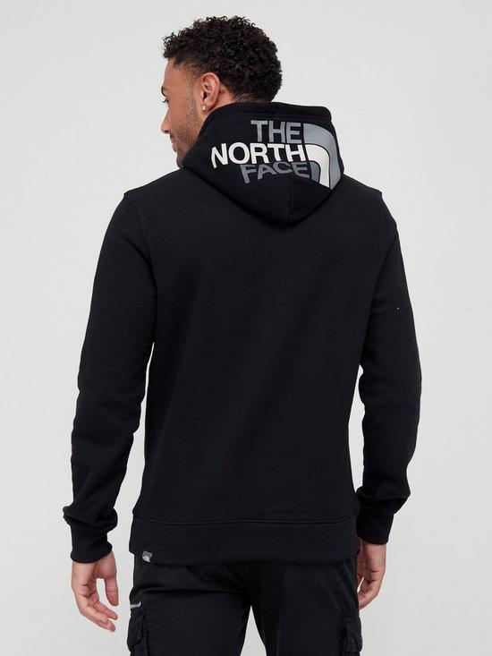 stillFront image of the-north-face-seasonal-drew-peak-pullover-hoodie-black