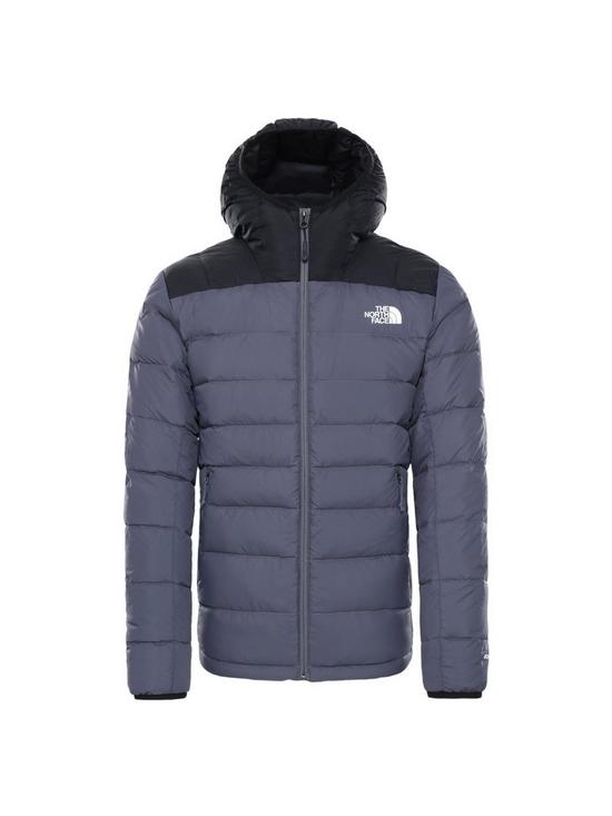 front image of the-north-face-lapaz-hooded-jacket-grey