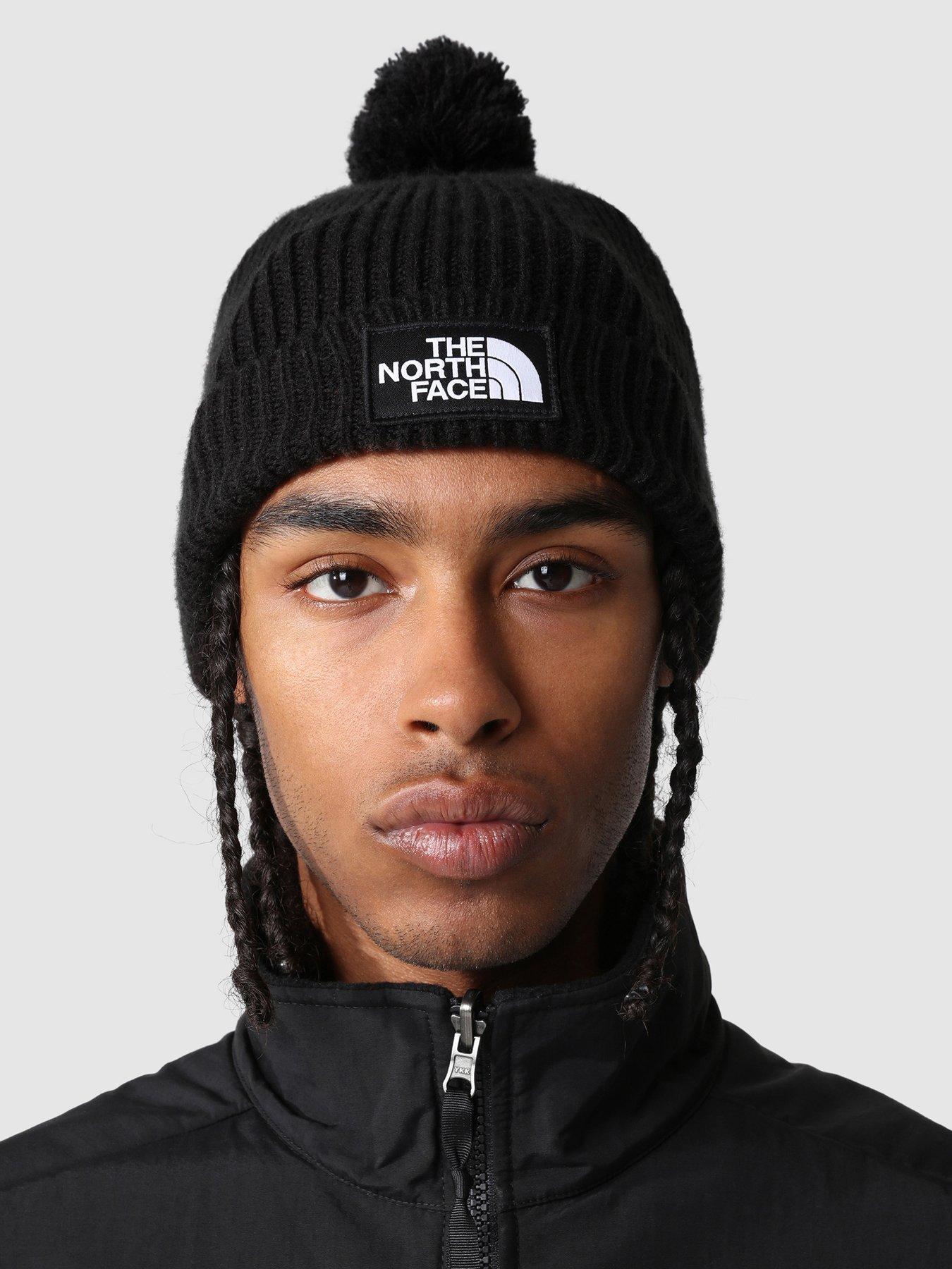 Image 2 of 4 of THE NORTH FACE Men's Logo Box Pom Beanie - Black