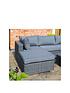  image of rowlinson-vienna-lounger-set-grey-weave