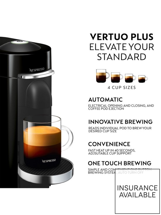 stillFront image of nespresso-vertuo-plus-11385-coffee-machine-by-magimix-black