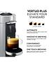 image of nespresso-vertuo-plus-11388-coffee-machine-with-milk-frother-by-magimix-silver