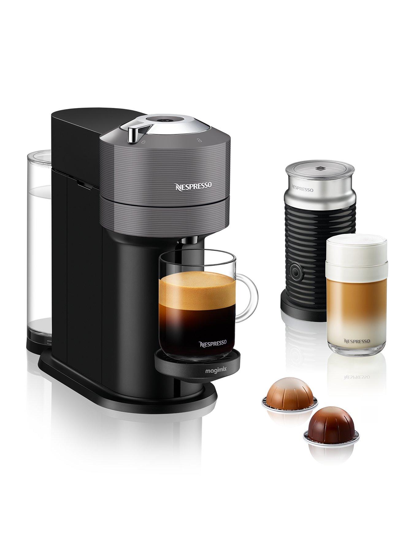 Nespresso By Delonghi VertuoPlus Milk Capsule Coffee Machine Titan