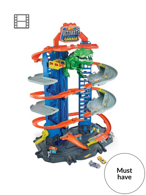 hot-wheels-city-robo-t-rex-ultimate-garage-with-2-cars