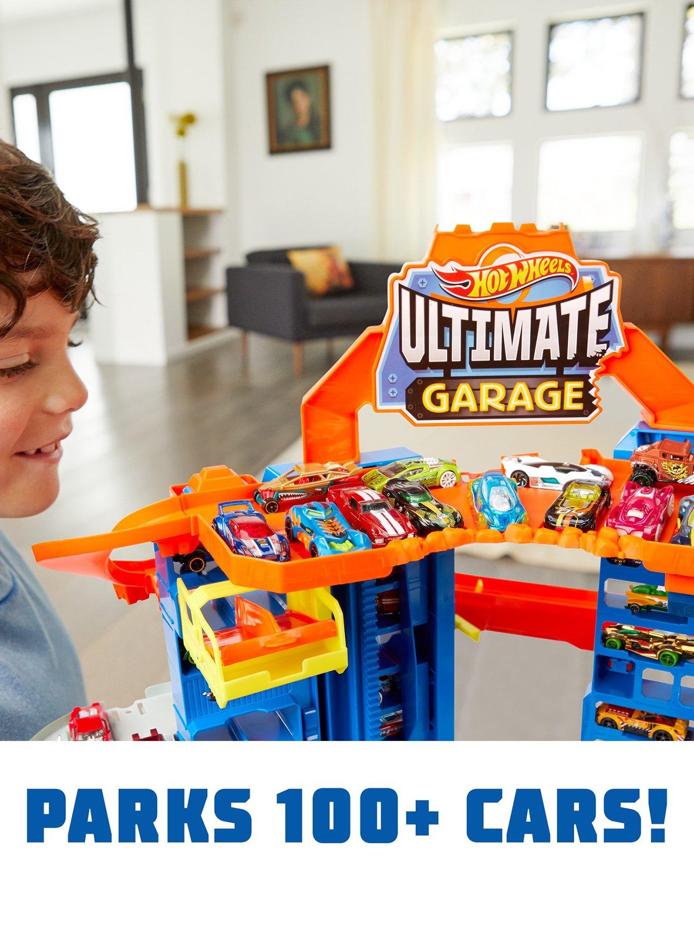 Hot Wheels City Robo T-Rex Ultimate Garage with 2 Cars