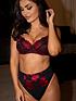  image of pour-moi-decadence-underwired-bra-red-black