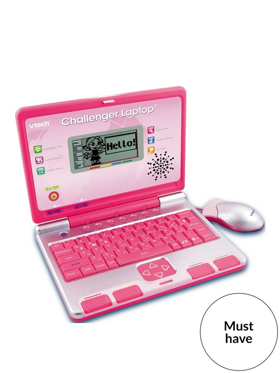 front image of vtech-challenger-laptop--nbsppink