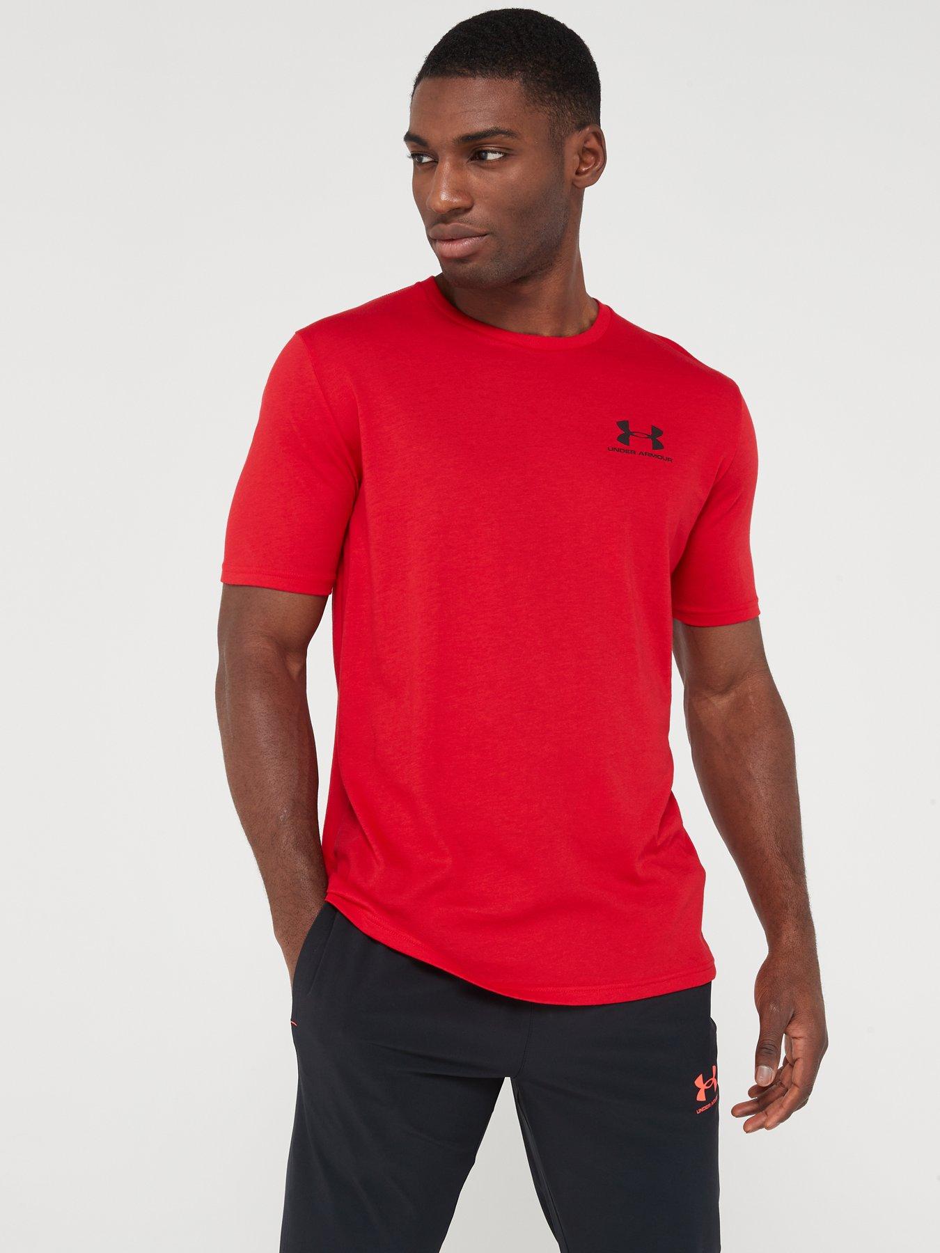 UNDER ARMOUR Training Sportstyle Left Chest Logo T-Shirt - Red