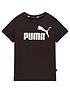  image of puma-essentials-logo-t-shirt-black