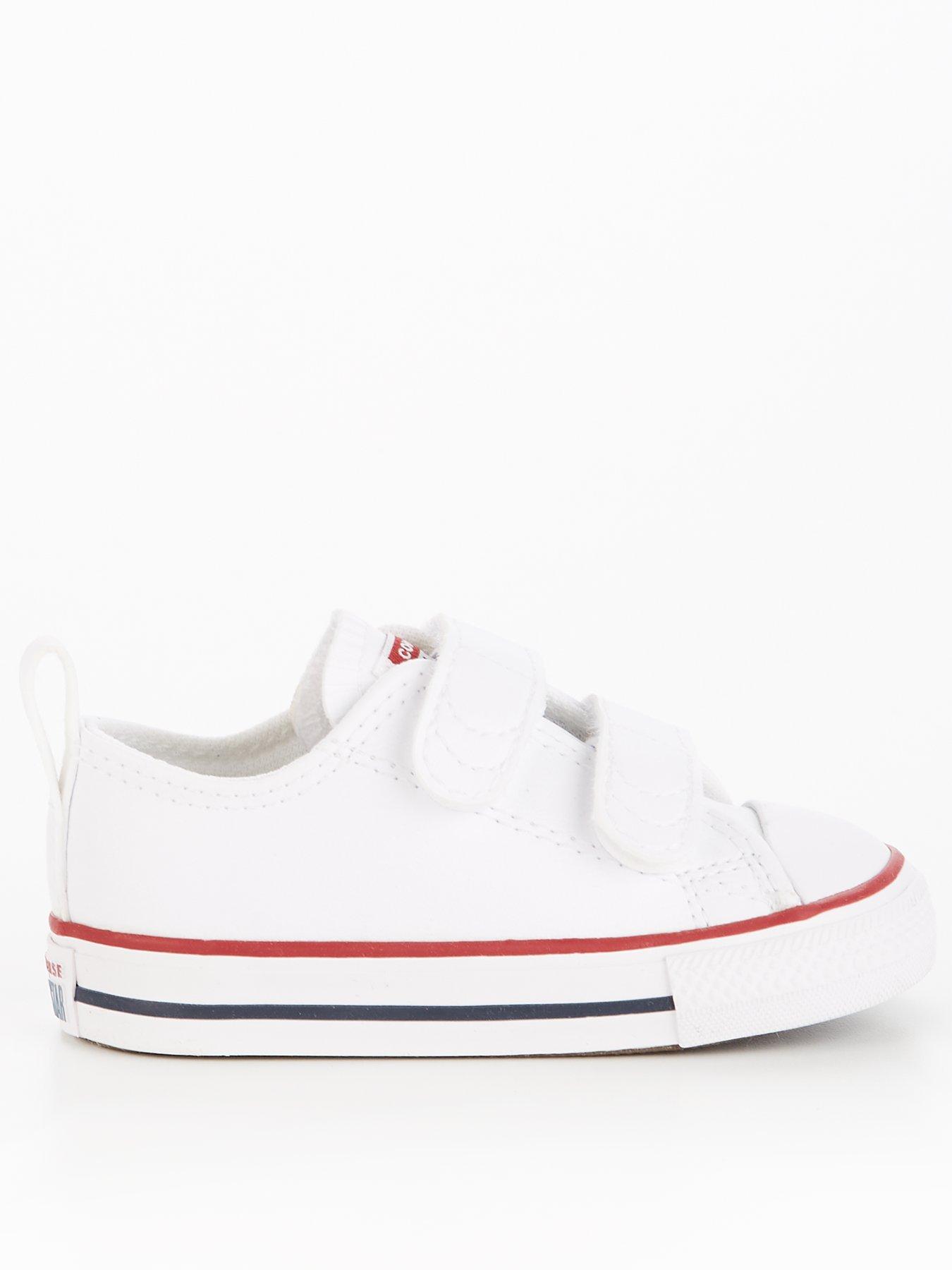 Converse Infant Unisex Easy On Velcro Leather Ox Trainers Trainers