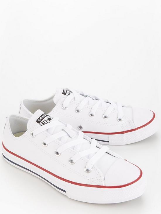 stillFront image of converse-chuck-taylor-all-star-ox-youth-trainer-white-red-navy