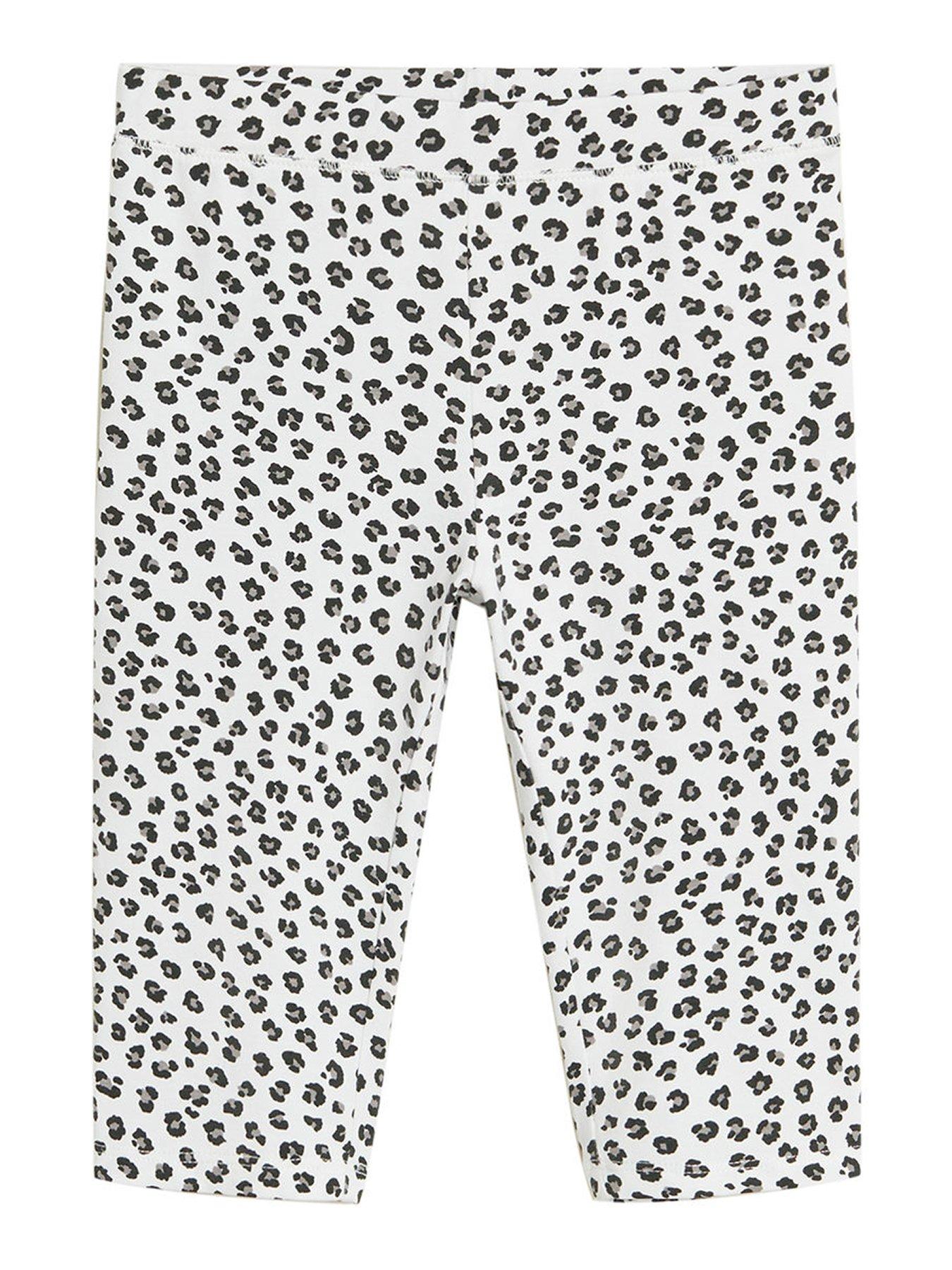 girls leopard print cycling shorts