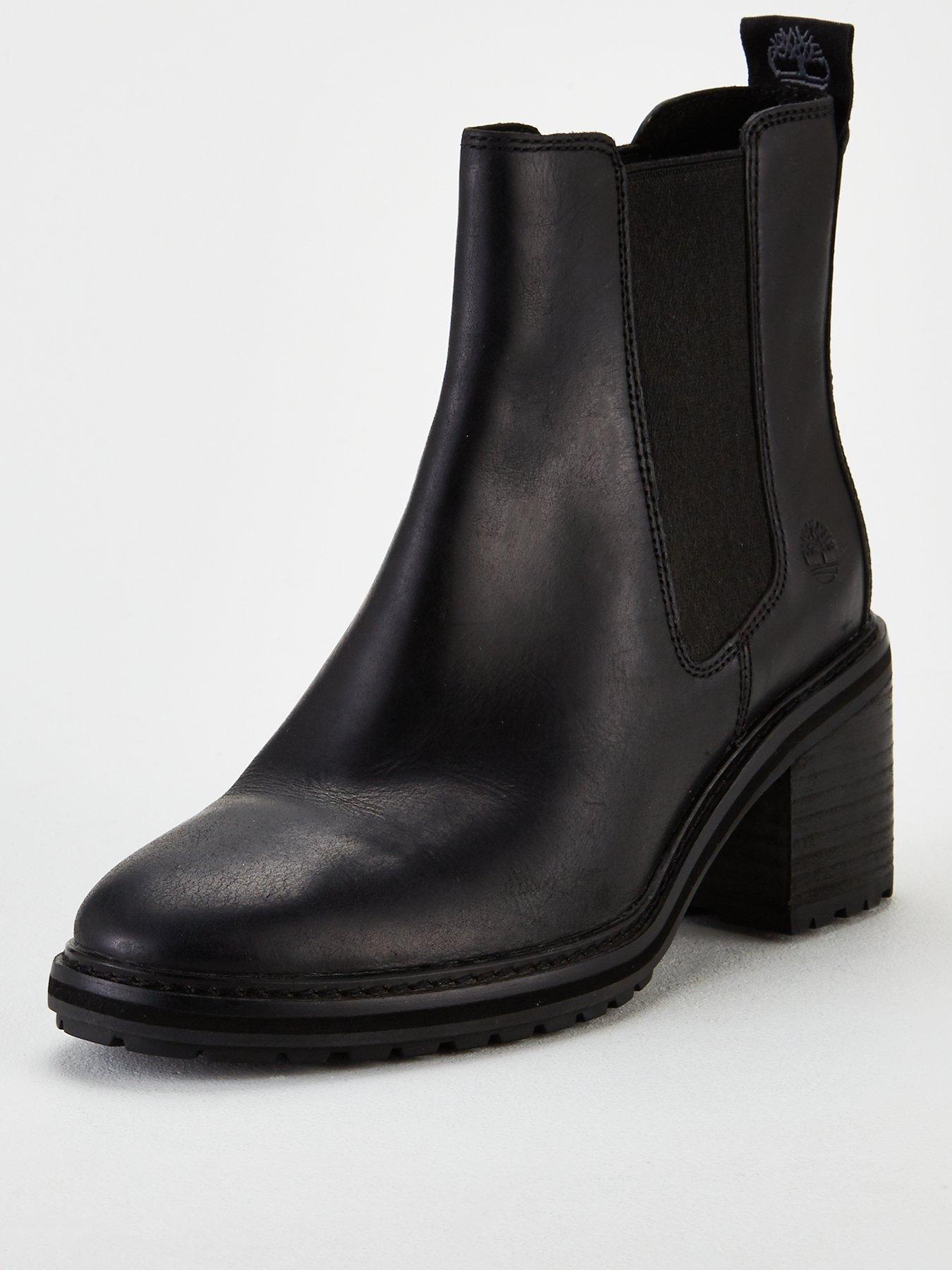 black heeled timberlands