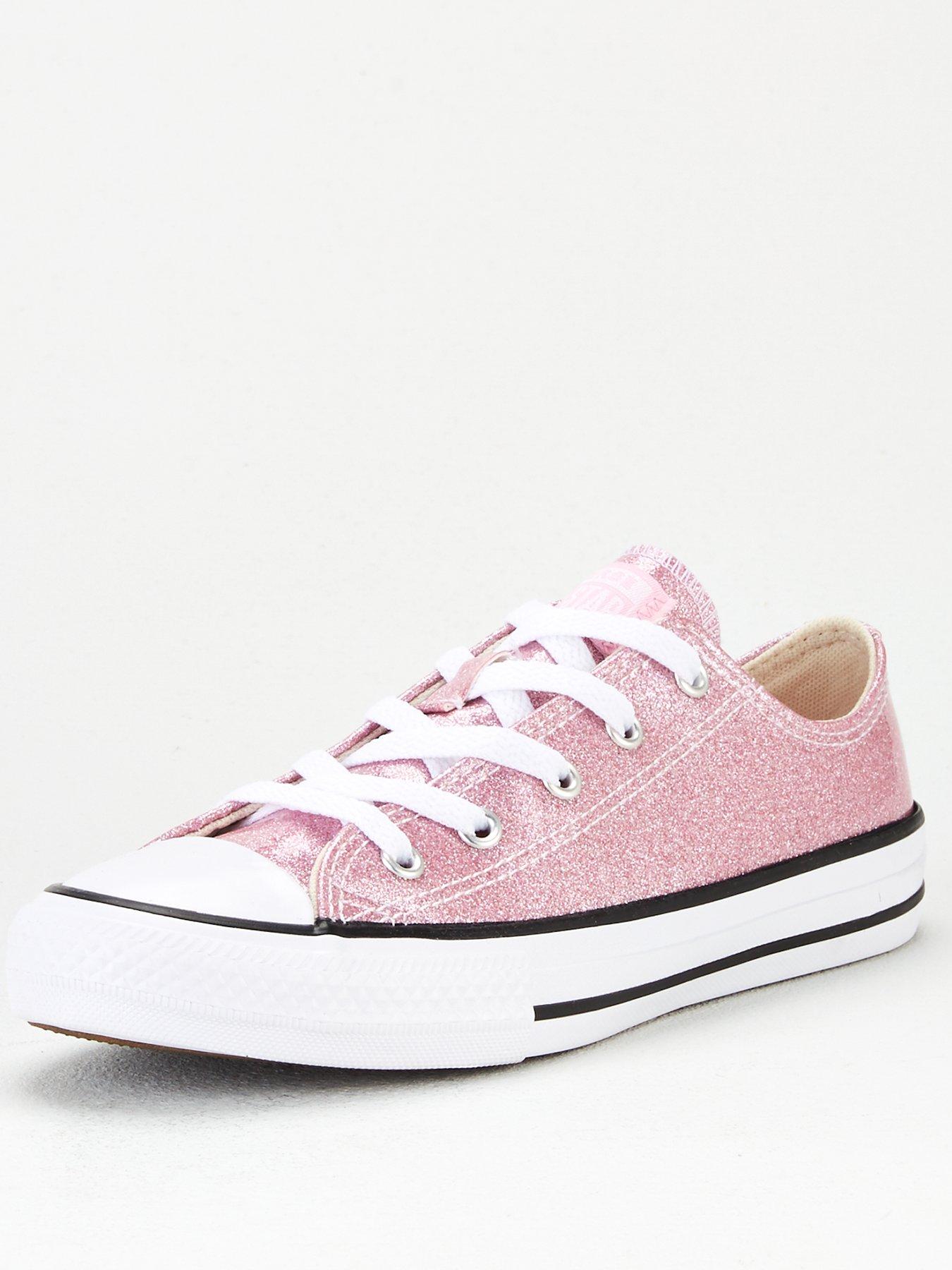 pink glitter converse junior