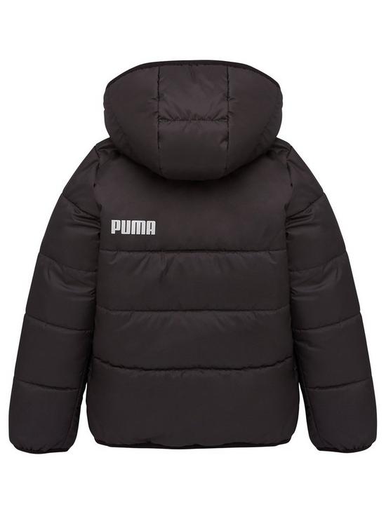 back image of puma-essentials-padded-hooded-jacket-black