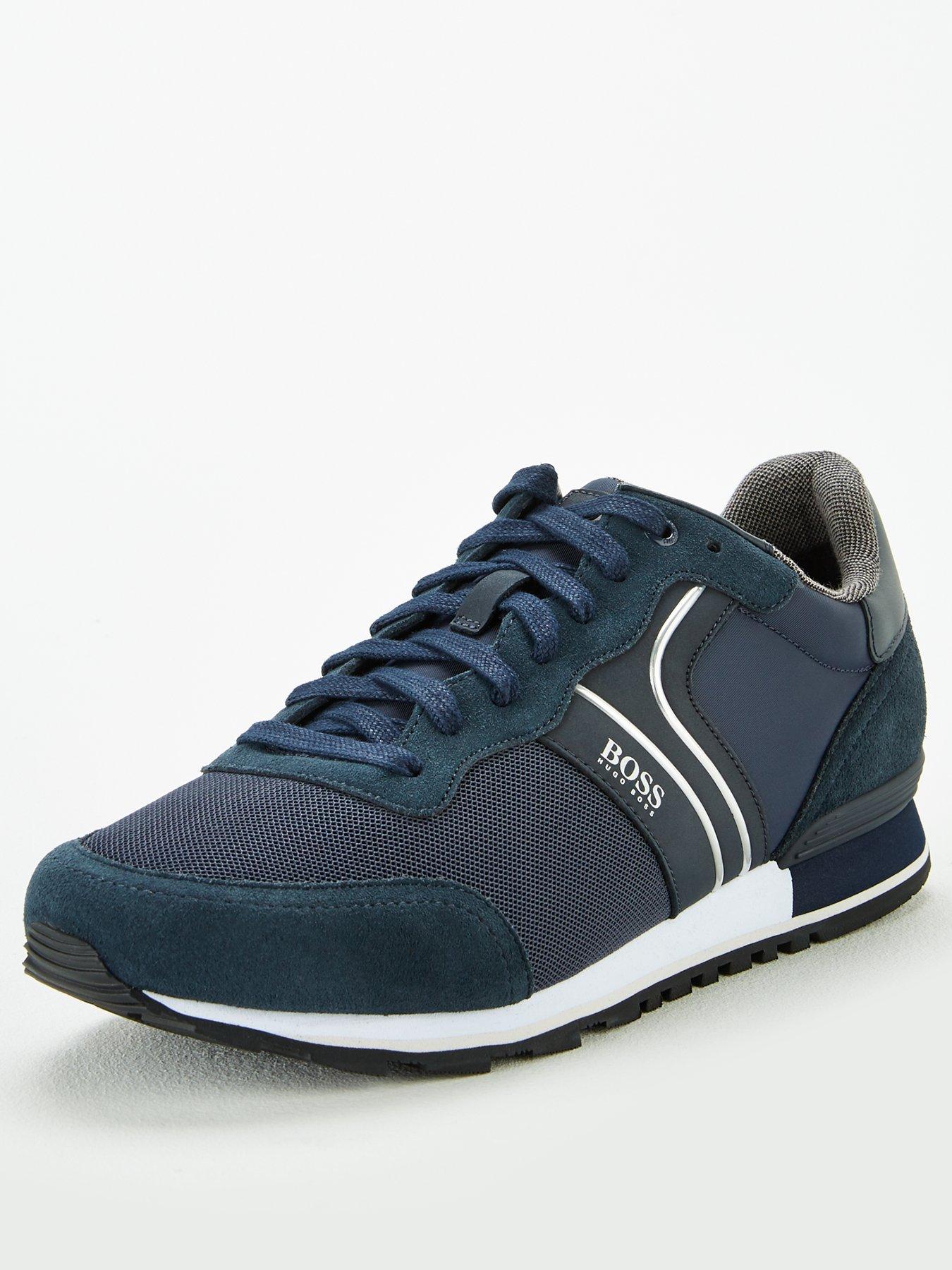 boss trainers navy