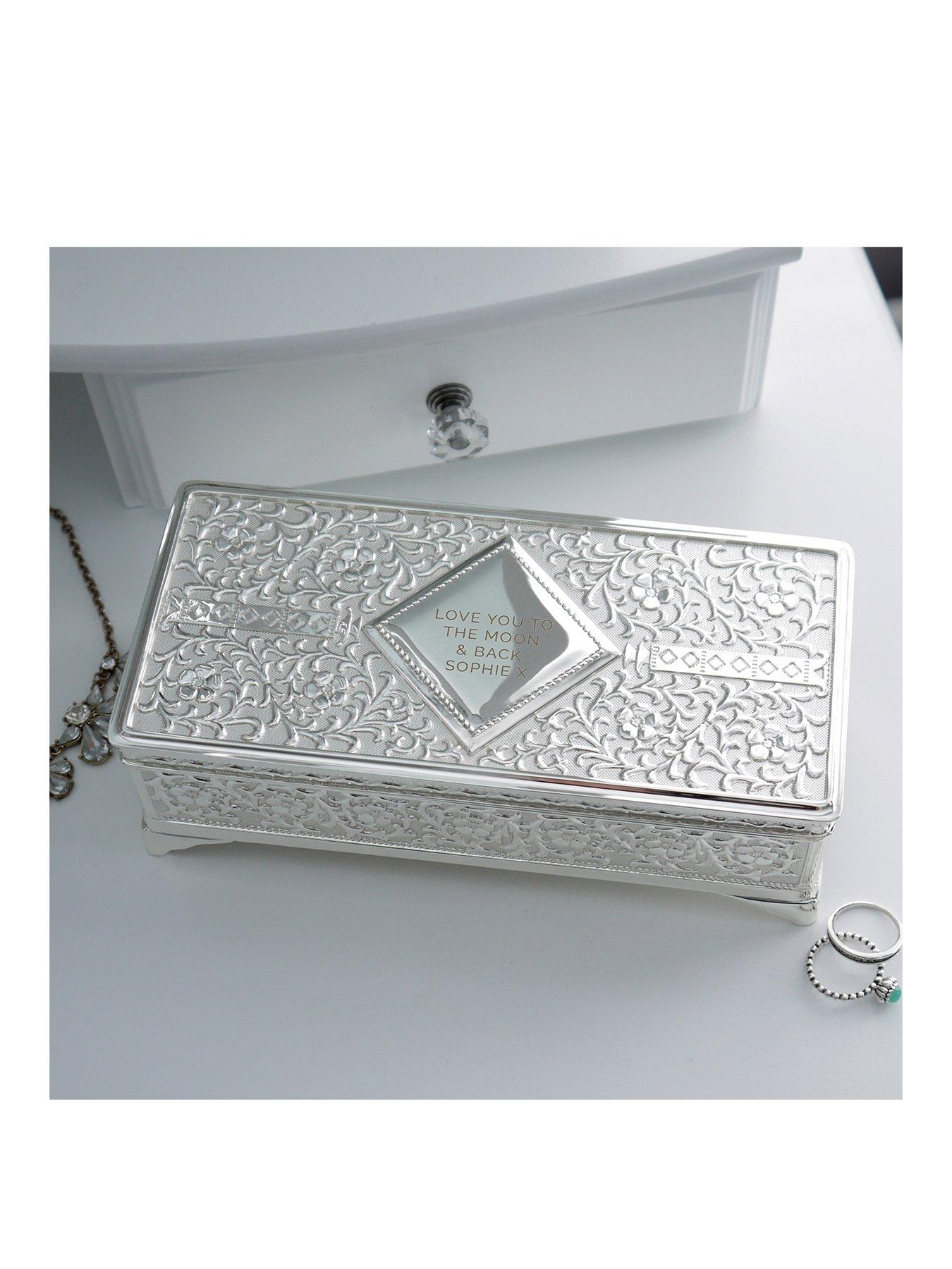Image 1 of 3 of The Personalised Memento Company Bespoke Antique Jewellery Box