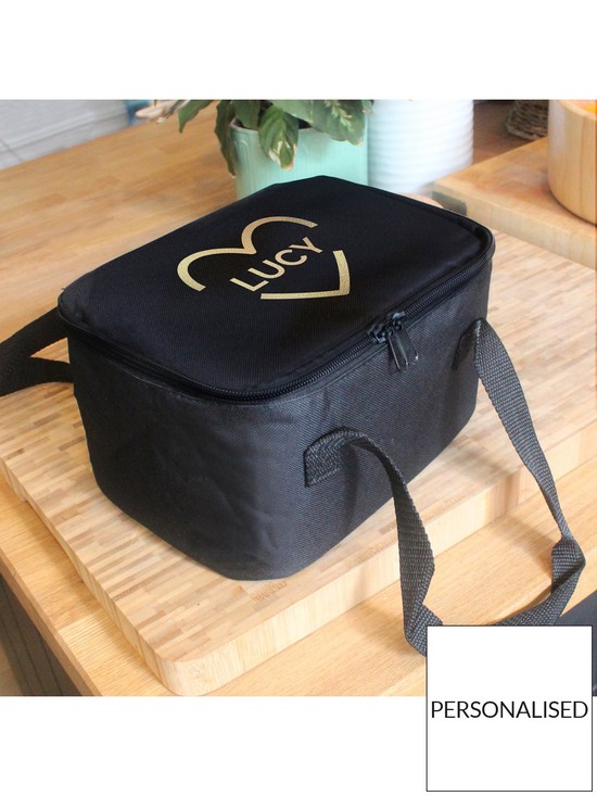 stillFront image of the-personalised-memento-company-personalised-gold-heart-lunch-bag