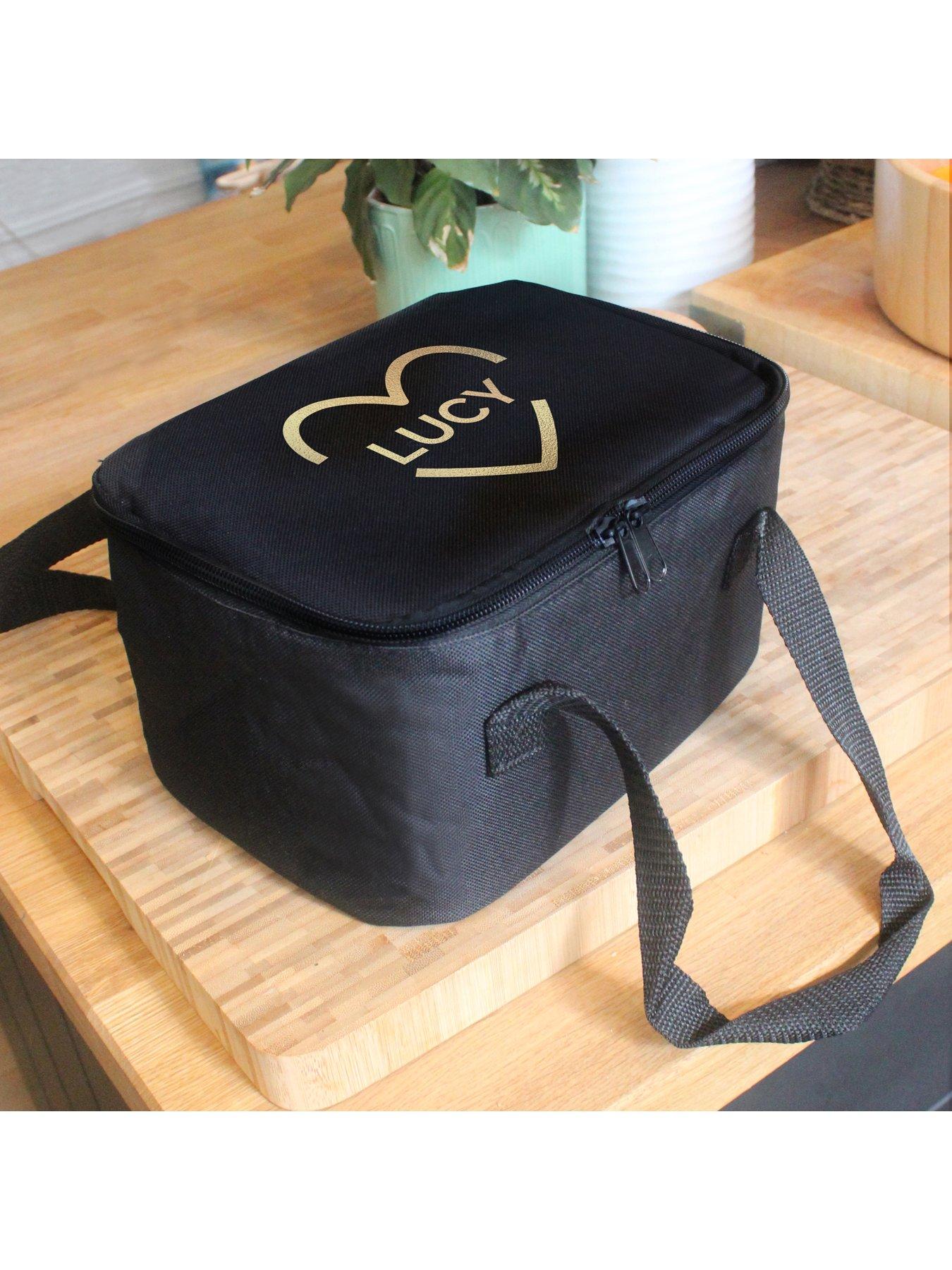 The Personalised Memento Company Personalised Gold Heart Lunch Bag littlewoods