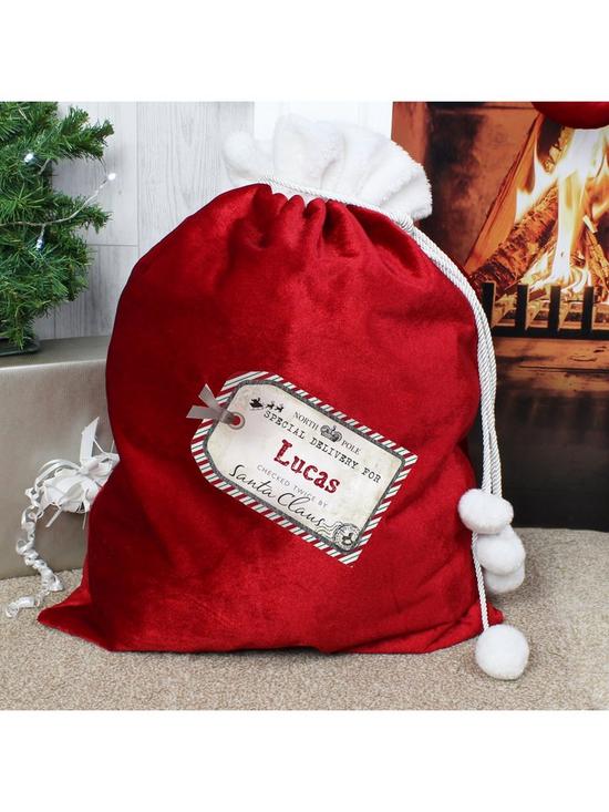 stillFront image of personalised-special-delivery-tag-christmas-sack