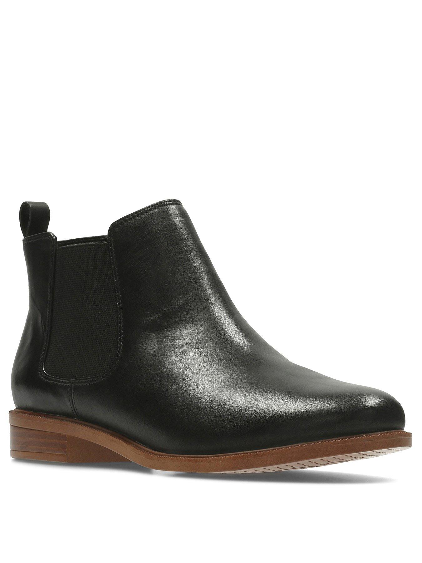 clarks soft leather ankle boots