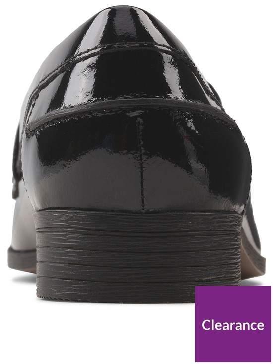 stillFront image of clarks-hamble-loafer-black-patent