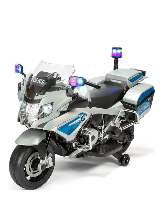 front image of xootz-bmw-12v-police-electric-ride-on-motorbike