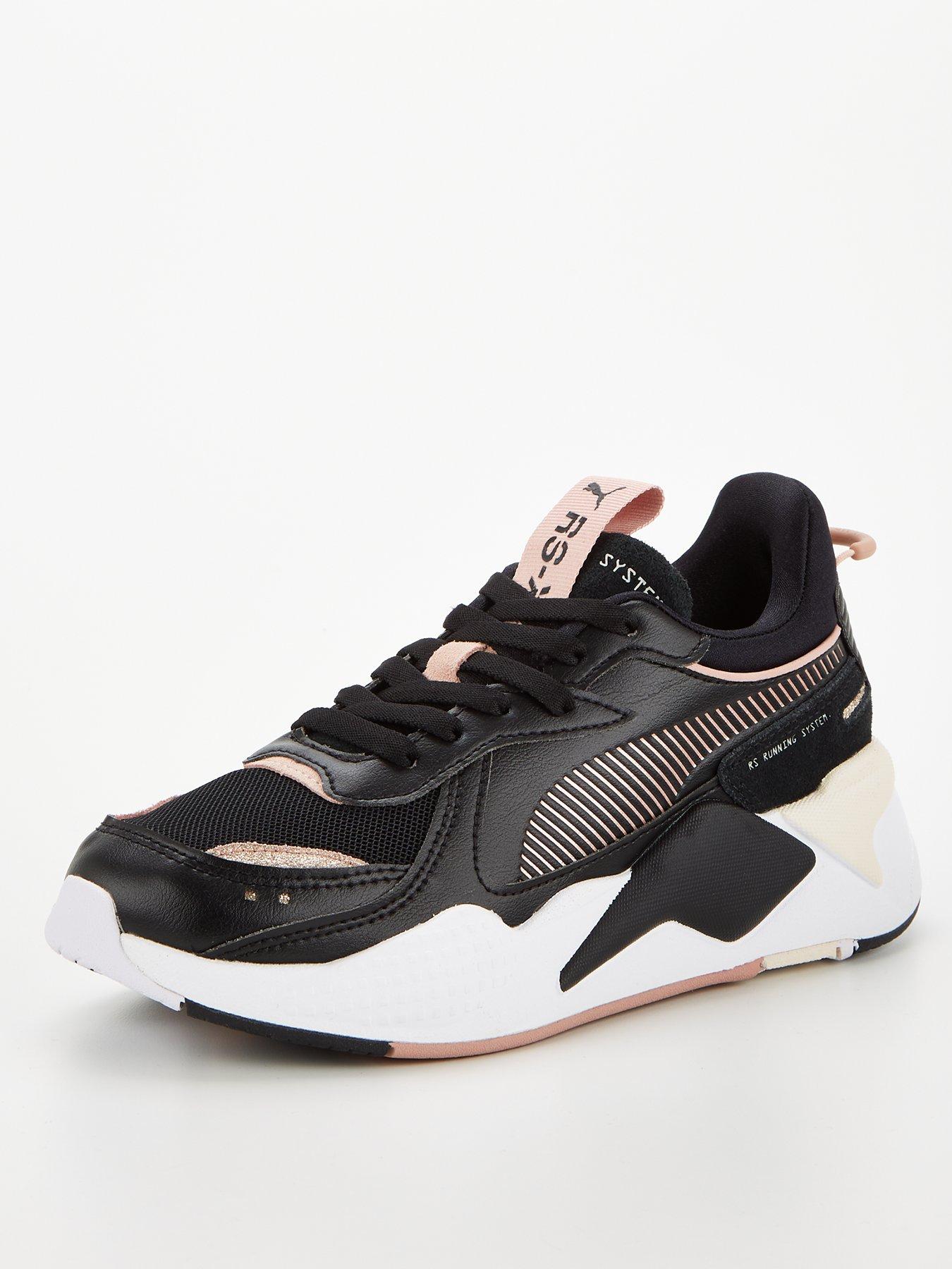puma womens trainers black and gold