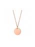  image of simply-silver-rose-gold-plated-sterling-silver-personalised-engraveable-disc-pendant