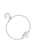  image of simply-silver-sterling-silver-personalised-engravable-heart-disc-bracelet