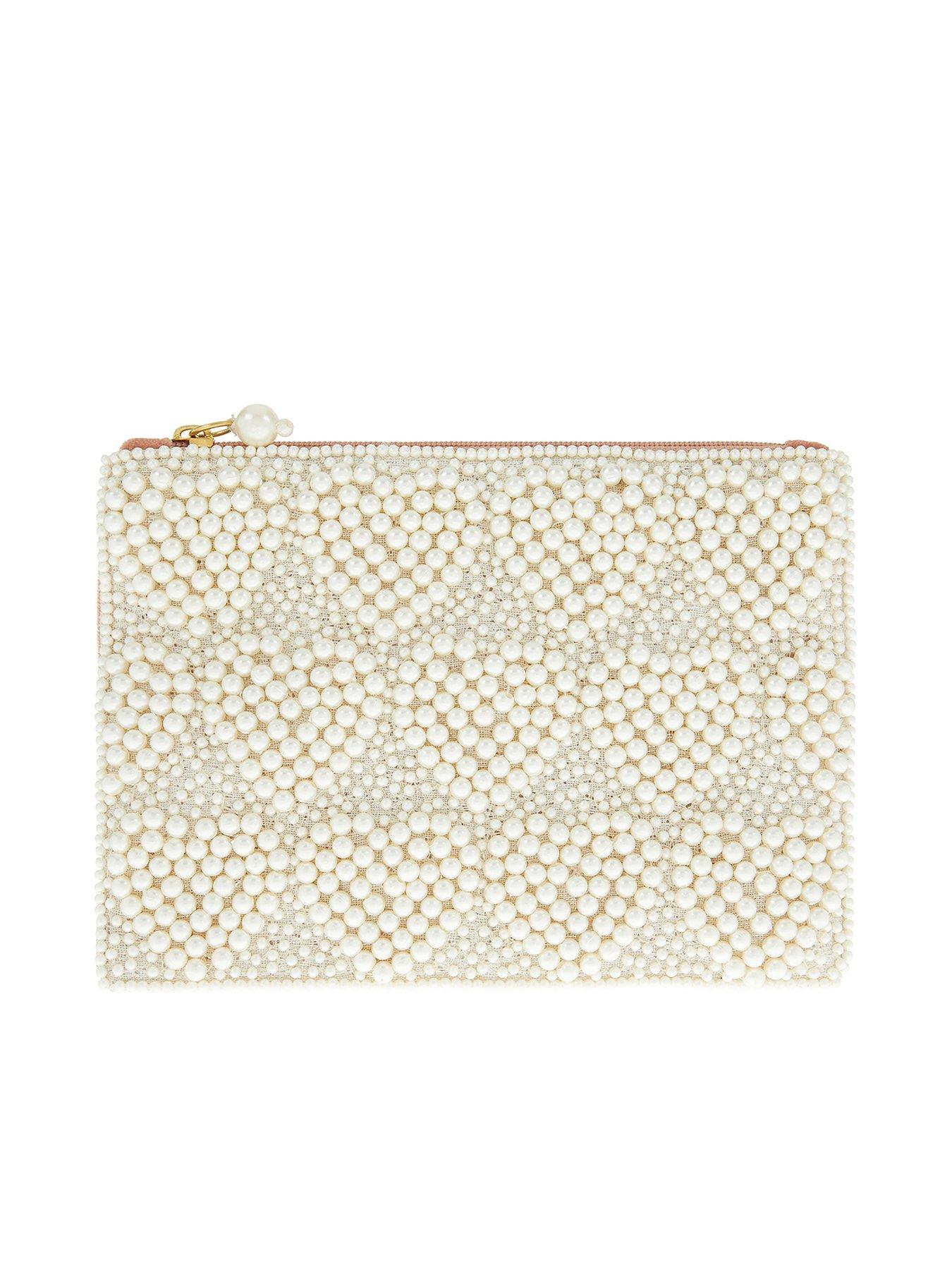 ivory clutch bag accessorize