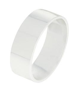 Accessorize   Chunky Band Ring - Silver