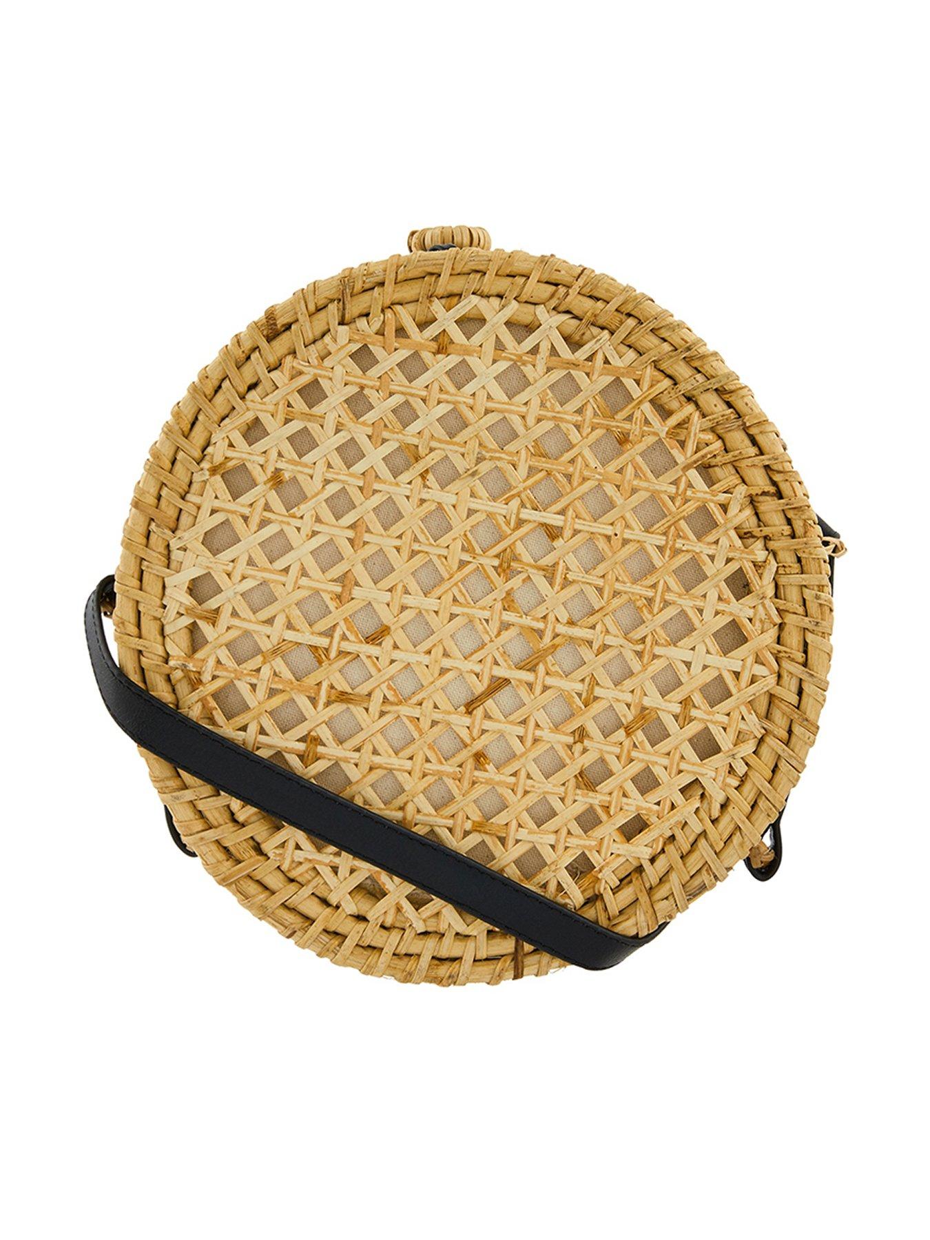 wicker crossbody bag